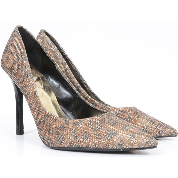 GUESS Women's 7.5 Sparkly Classic Pointy Toe Stiletto Heels Pumps Party Cocktail - Picture 3 of 11